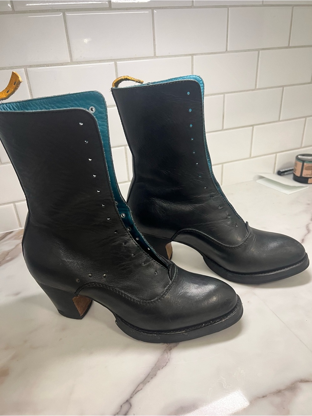 Pskaufman no.2018 crosswalk tall lace-up boot sigil